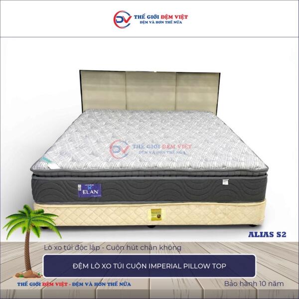 Đệm lò xo túi cuộn Elan IMPERIAL PILLOW TOP 6